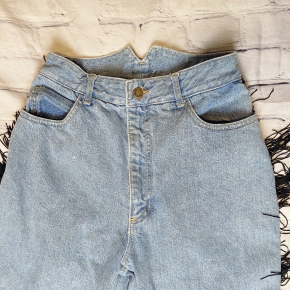 Paris Blues Vintage Fringe High Waisted Jeans - Picture 8 of 10